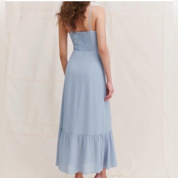 EUC Reformation Emersyn Midi Dress in Mineral - Picture 3 of 8